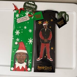 Set of 2 Snoop Dogg Holiday Wine Gift Bags